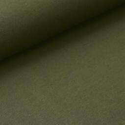 Biojersey uni - Stoffonkel - khaki
