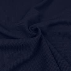 Bio Waffeljersey - Emma - dark blue 019