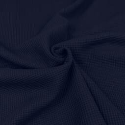 Bio Waffeljersey - Emma - dark blue 019