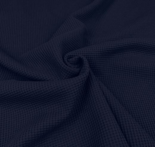 Bio Waffeljersey Emma - dark blue 019