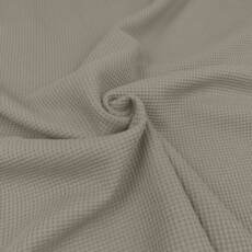 Bio Waffeljersey - Emma - mausgrau 003