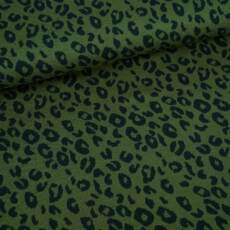 Bio Kuscheljacquard - Stoffonkel - Leo waldgrün