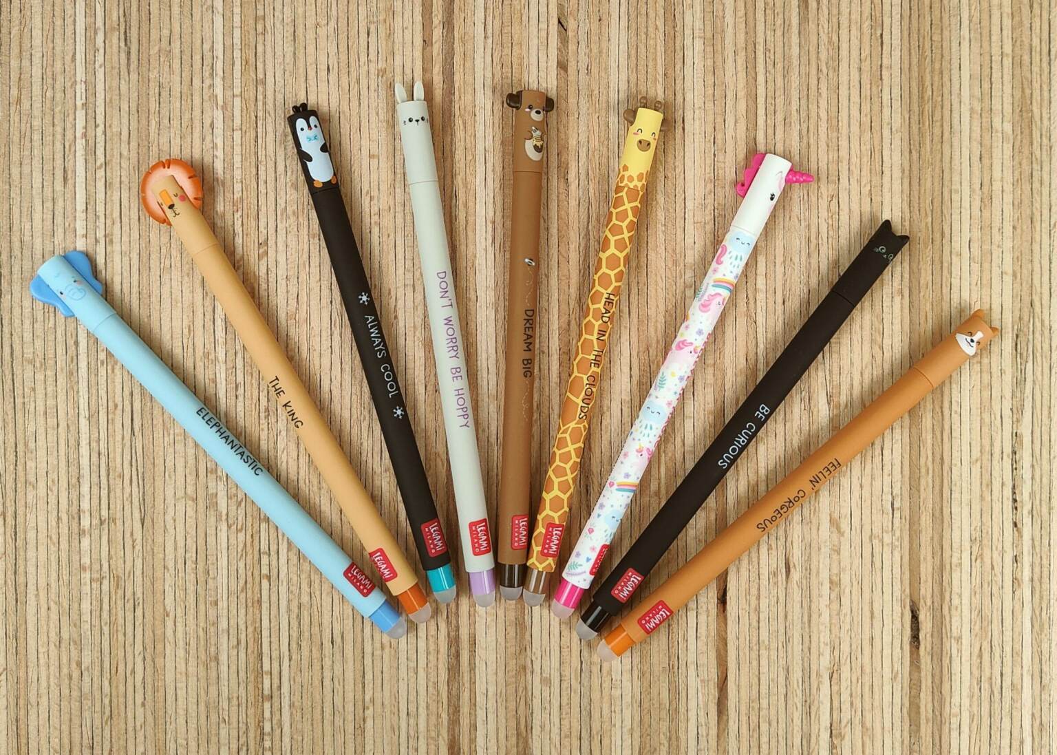 ZappelStift Set Mit 10 Radierbaren Gelstiften - Thermotinte & Tierdesigns Für Schule & Büro