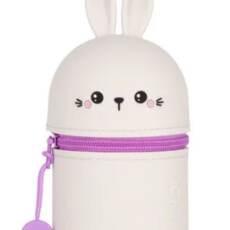 Legami 2-in-1-Federmäppchen aus Silikon - Kawaii - Bunny (Hase)