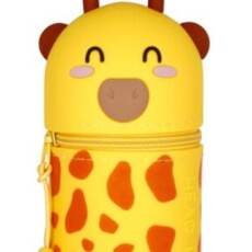 Legami 2-in-1-Federmäppchen aus Silikon - Kawaii - Giraffe