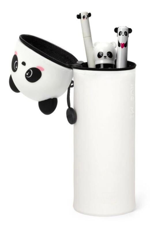 Legami 2-in-1-Federmäppchen aus Silikon - Kawaii - Panda