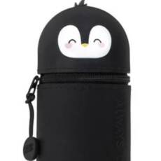 Legami 2-in-1-Federmäppchen aus Silikon - Kawaii - Pinguin