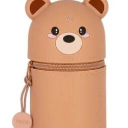 Legami 2-in-1-Federmäppchen aus Silikon - Kawaii - Teddy Bear