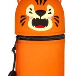 Legami 2-in-1-Federmäppchen aus Silikon - Kawaii - Tiger