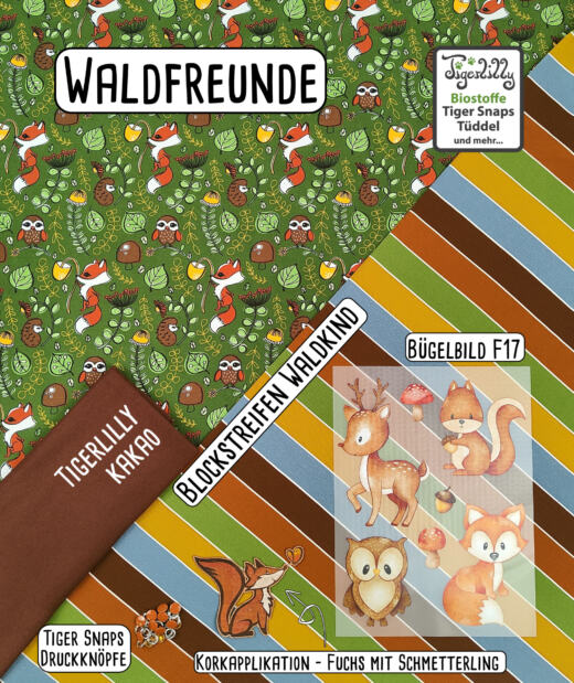 Biojersey (100% Baumwolle) - Tigerlilly EP - Waldfreunde