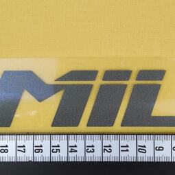 Bügelbild E1 - schwarz reflektierend - "SMILE" (ca. 4 x 24cm) – Bild 2