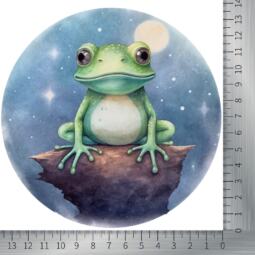 DTF Bügelbild N1 - Frosch (ca. 13,5 x 13,5cm) – Bild 2