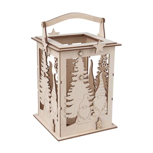 Holzbausatz Wichtel Laterne