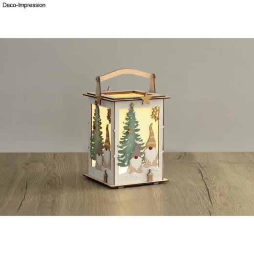 Holzbausatz Wichtel Laterne