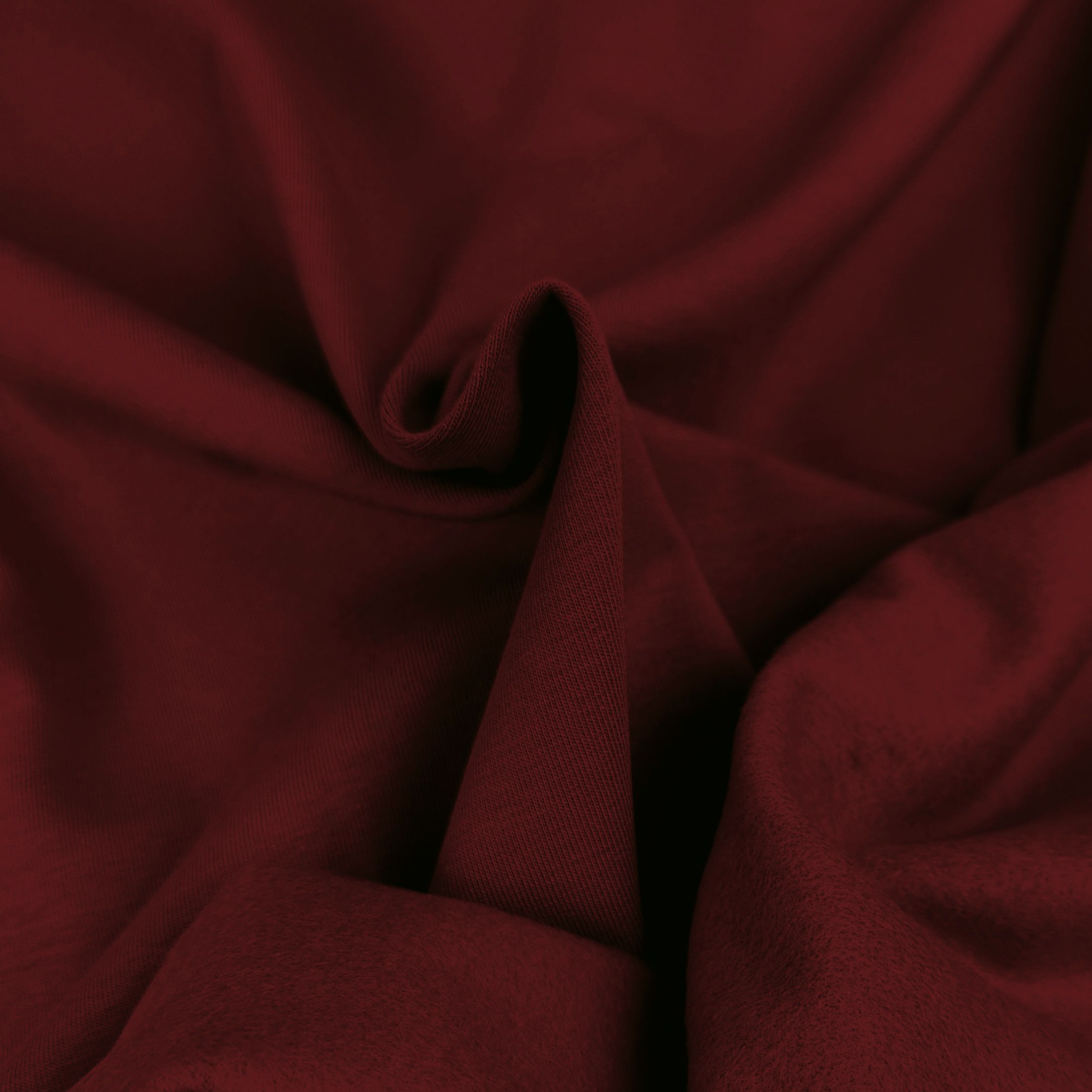 Kuscheliger Bio Sommersweat uni - Finn - dunkelbordeaux 415 – Bild 1
