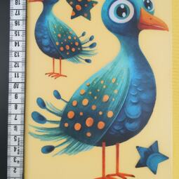 DTF Bügelbilder L8 - Pünktchenvogel (ca. 14 x 20,5cm) – Bild 2