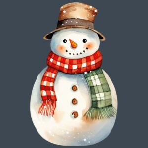 DTF Bügelbild M15 - Schneemann (14 x 8,5cm)