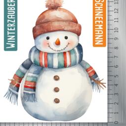 DTF Bügelbild N2 - Tigerlilly EP - Schneemann Winterzauber (ca. 14 x 11cm) – Bild 2