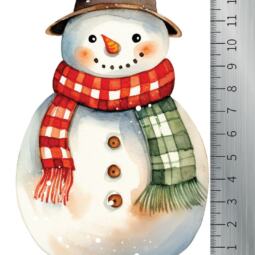 DTF Bügelbild M15 - Schneemann (14 x 8,5cm) – Bild 2