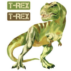 Bügelbild H13 - Tigerlilly EP - Tyrannosaurus Rex (ca. 18 x 15,5cm)