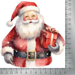 DTF Bügelbild M16 - Tigerlilly EP - Weihnachtsmann (ca. 13 x 13,5cm) – Bild 2
