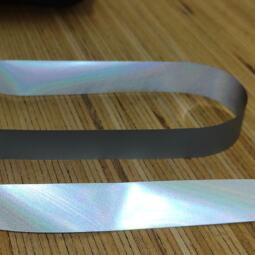 Reflektorband zum Aufbügeln - 20mm - grau – Bild 2