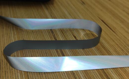 Reflektorband zum Aufbügeln - 20mm - grau