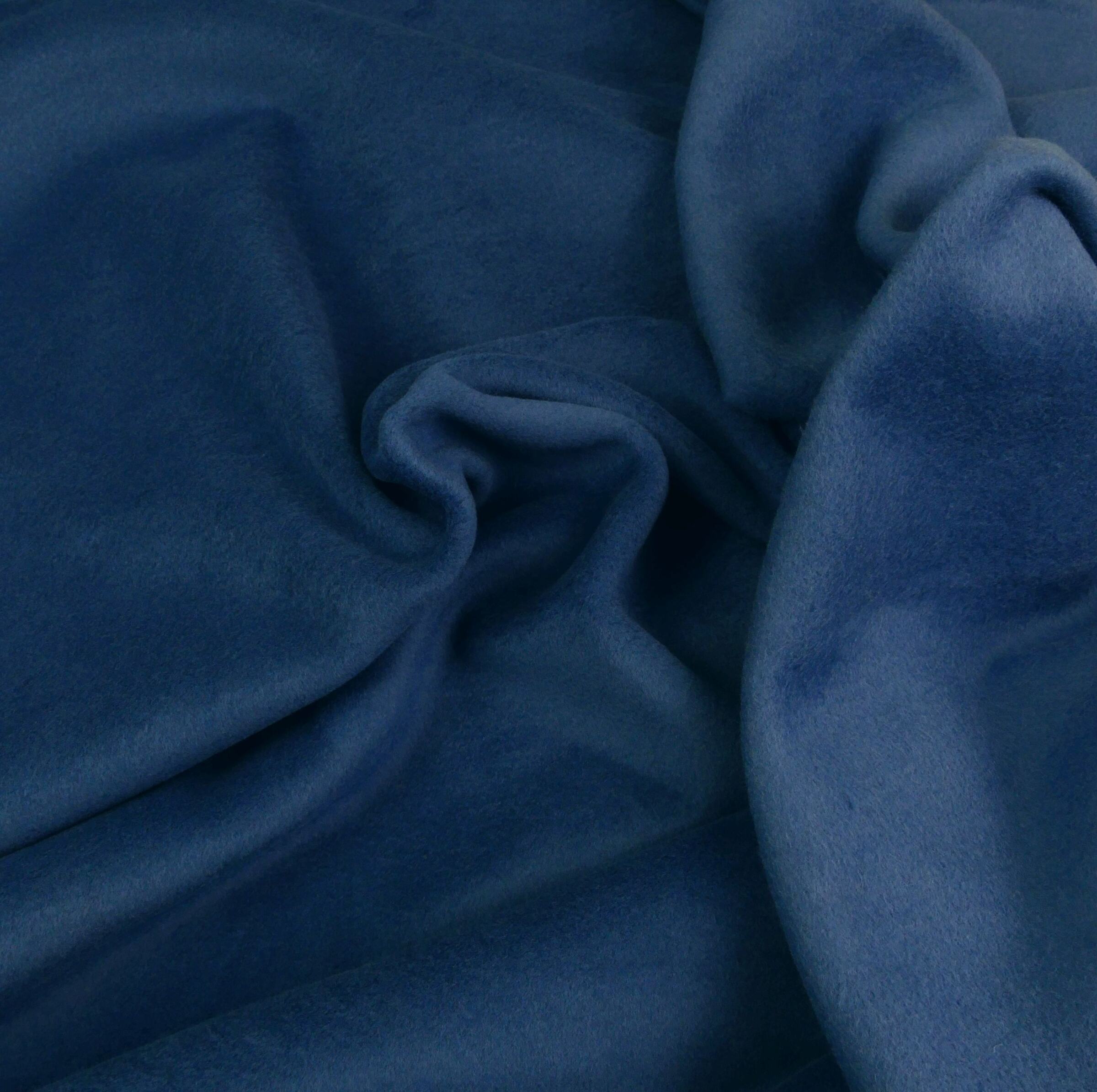 Bio Baumwollfleece Finn (double-sided polar) - indigo 610 – Bild 1