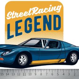 DTF Bügelbild N5 - Street Racing Legend (ca. 12,3 x 18,5cm) – Bild 2