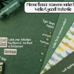 Wolle/Seide Biojersey uni - rosmarin meliert (Made in Germany) – Bild 2