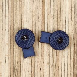 2 Kordelstopper RUND STRUKTURIERT für 6mm Kordeln – Bild 2