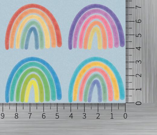 DTF Bügelbilder N6 - Mini Regenbogen Set (je ca. 4,2 x 3,4cm)