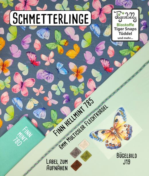 Bio Sommersweat - Tigerlilly - Schmetterlinge