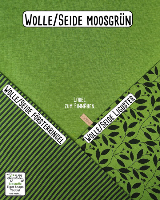 Wolle/Seide Biojersey - Liguster