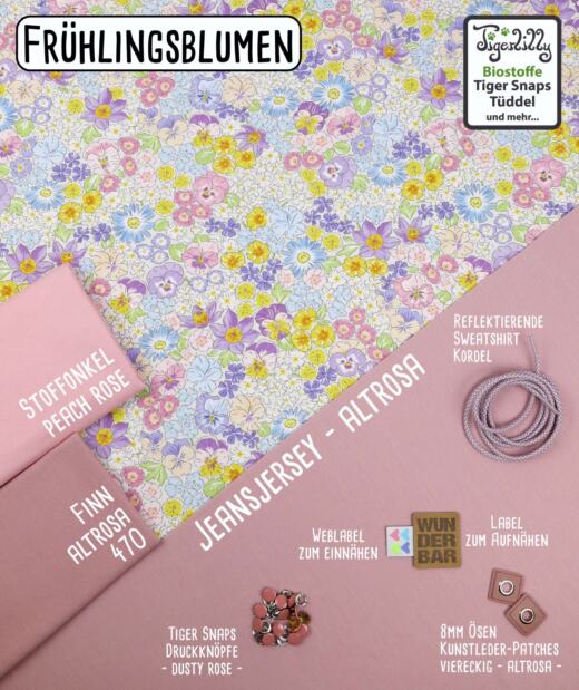 Biojersey - Tigerlilly - Frühlingsblumen
