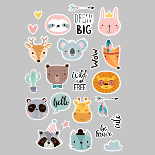DTF Bügelbilder D15 - Tigerlilly EP - Wild & Free (ca. 19 x 17,5cm)