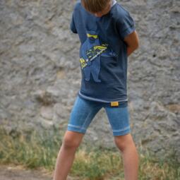 Biojersey - Tigerlilly - Denimlook indigo – Bild 3
