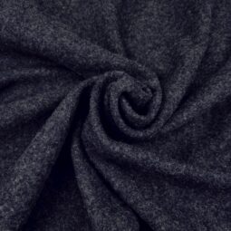 Bio Düffelloden aus 100% Wolle - navy meliert