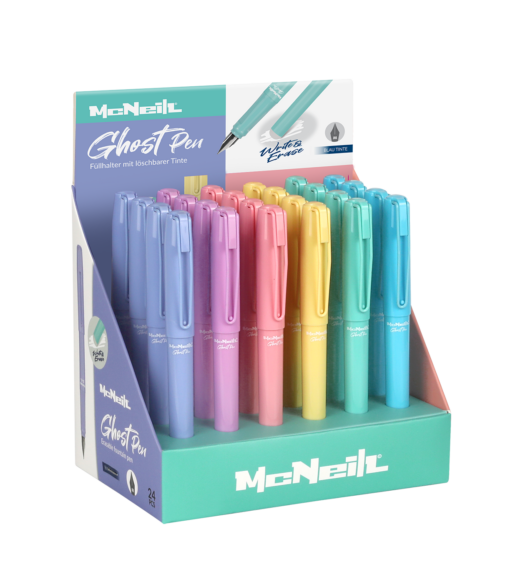 McNeill Ghost Pen - Füller mit radierbarer Tinte - Pastellfarbe