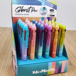 Radierbarer Gelstift Multicolor mit Druckmechanismus - McNeill Ghost Pen - gelb/orange 1 – Bild 3