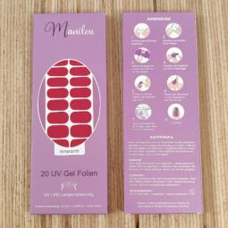 UV Gel Folien - Manilou - amaranth – Bild 2
