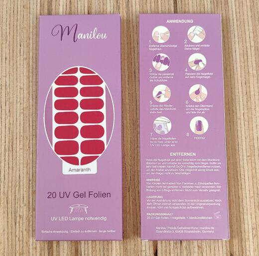 UV Gel Folien - Manilou - amaranth