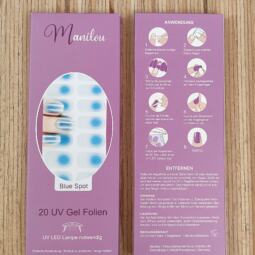 UV Gel Folien - Manilou - Blue Spot – Bild 2