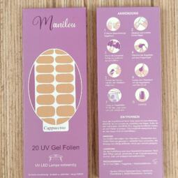 UV Gel Folien - Manilou - Cappuccino – Bild 2