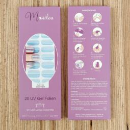 UV Gel Folien - Manilou - Cat Eye blue haze – Bild 2