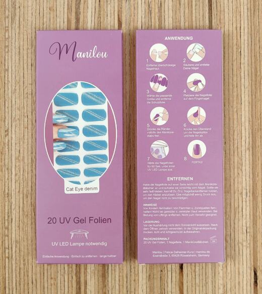 UV Gel Folien - Manilou - Cat Eye denim