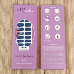 UV Gel Folien - Manilou - Cat Eye navy – Bild 2