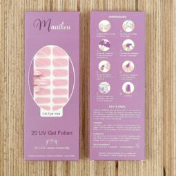 UV Gel Folien - Manilou - Cat Eye rosa – Bild 2