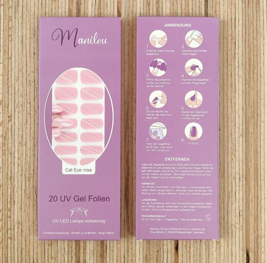 UV Gel Folien - Manilou - Cat Eye rosa