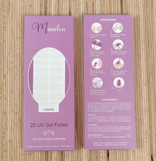 UV Gel Folien - Manilou - creme